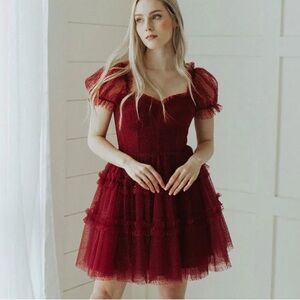 Ava Gowns Red Mini Cupcake Dress